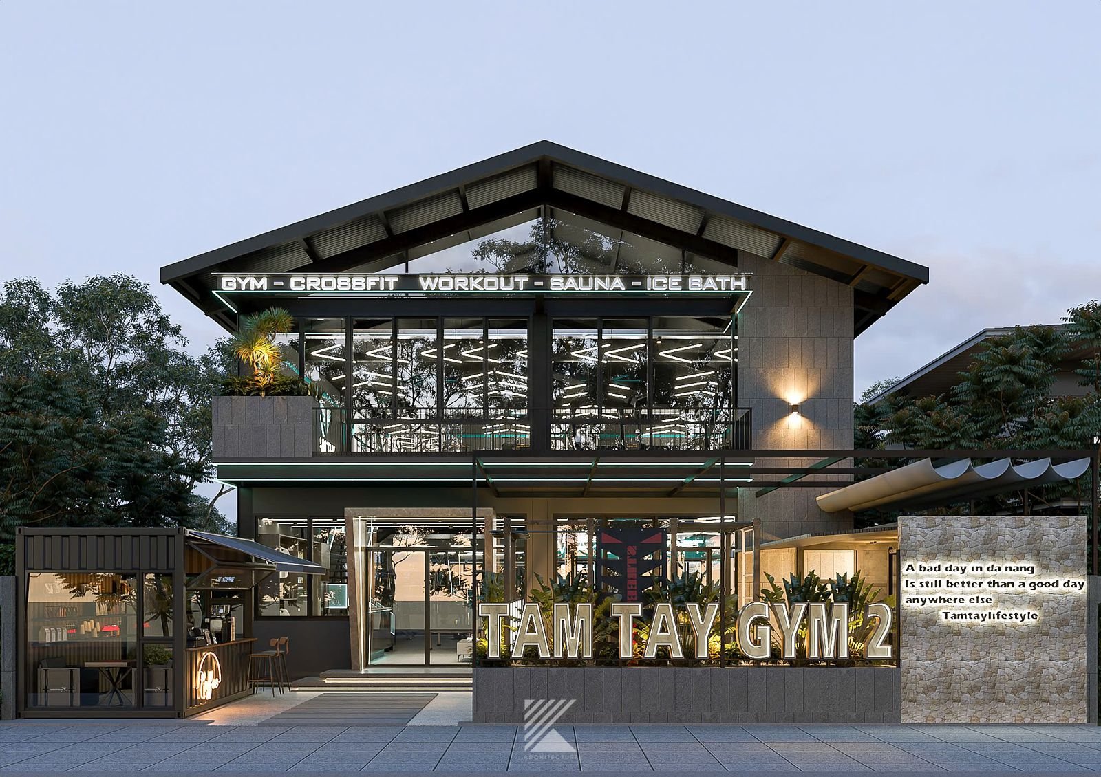 TAM TAY GYM 2 entrance render