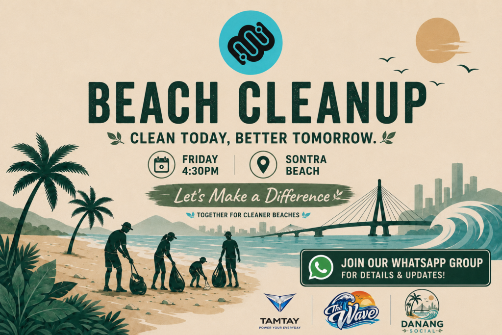TamTay Beach Cleanup — Fridays 4:30 PM, Sơn Trà Beach